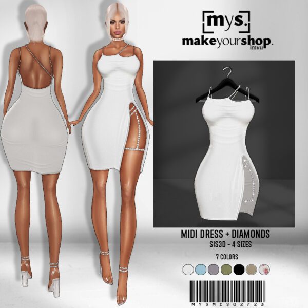 MIDI DRESS DIAMONDS - MISSDESIGN-02723 - Image 3