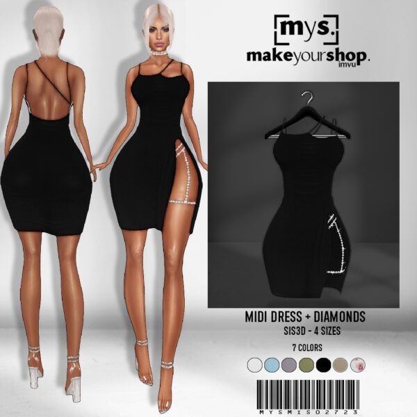 MIDI DRESS DIAMONDS - MISSDESIGN-02723 - Image 2