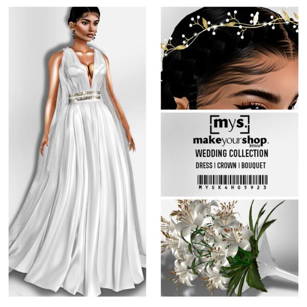 GREEK SUMMER WEDDING GOWN-K4H-059-2023