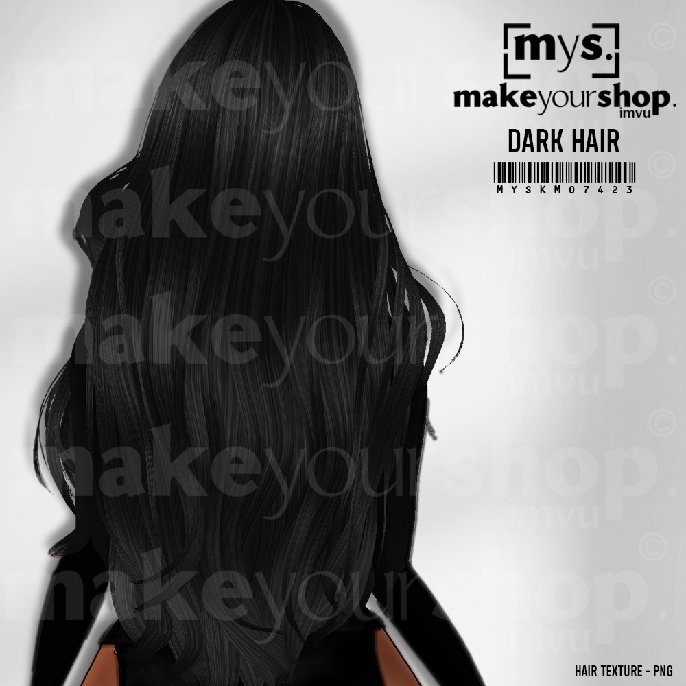 DARKEST BLACKHAIR TEXTURE07423 Make your Shop IMVU