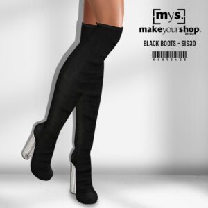 K4H- BLACK BOOTS -124023