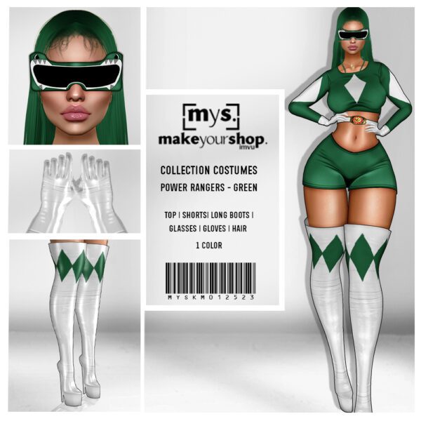 GREEN RANGER GIRL-COSTUMES-12523