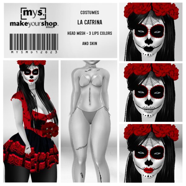 MYS-HEAD+SKIN-LA CATRINA-MISS-12823
