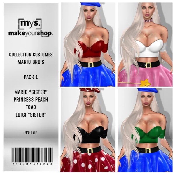 PACK MARIO BRO'S GIRLS-COSTUMES-131-2023