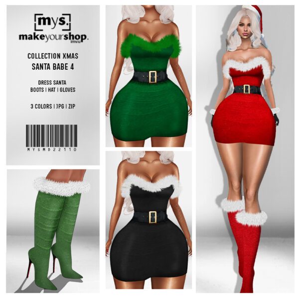 MD22110-Santa Babe 4-Xmas