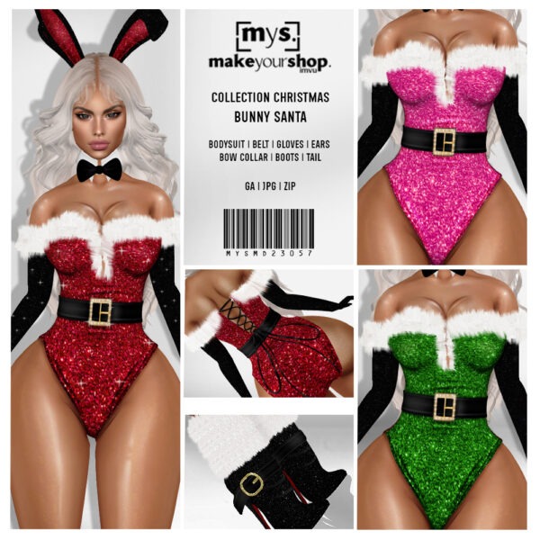 MD23057-BUNNY SANTA - XMAS - Image 2