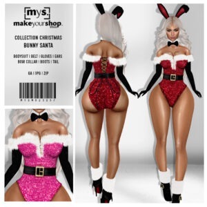 MD23057-BUNNY SANTA - XMAS