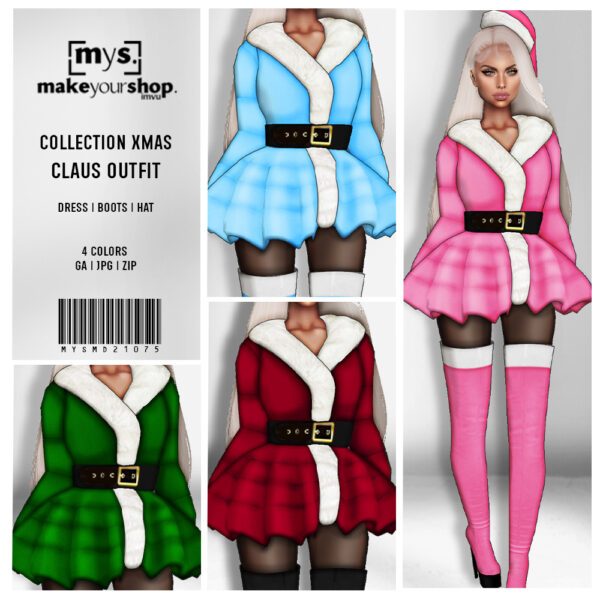 MD21075-CLAUS OUTFIT-XMAS
