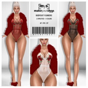 BODYSUIT FLOWERS-MD-18001