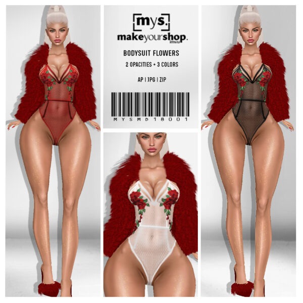 BODYSUIT FLOWERS-MD-18001