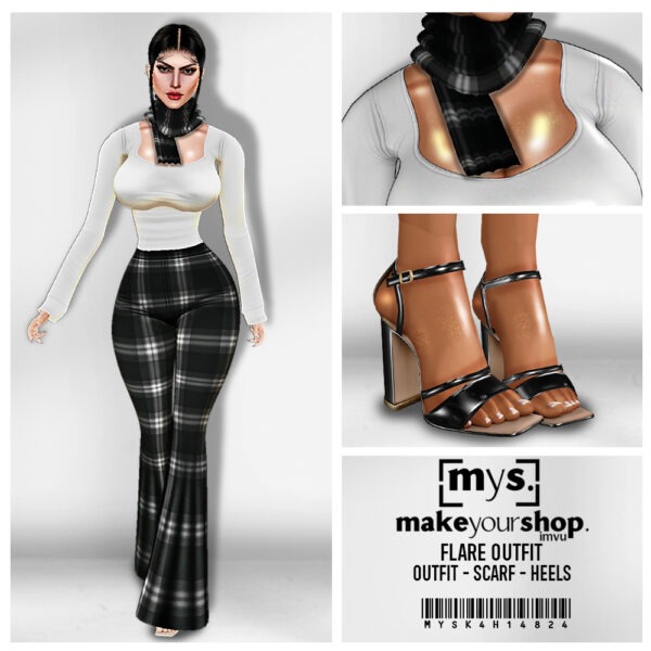 FLARE OUTFIT-K4H-148-2024-40% OFF