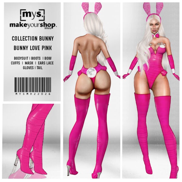 BUNNY LOVE PINK-MD-22026