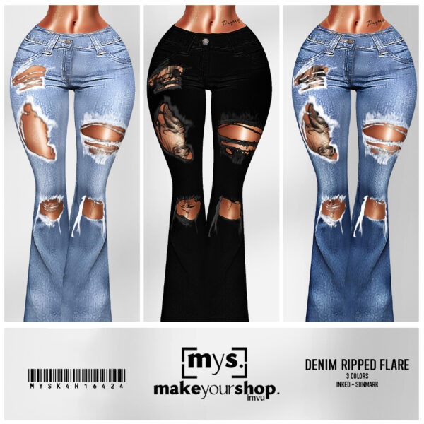 FLARE DENIM+SUNMARK+INKED-K4H-16424