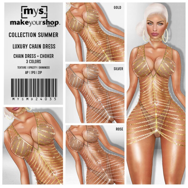 LUXURY CHAIN DRESS-MD 24035
