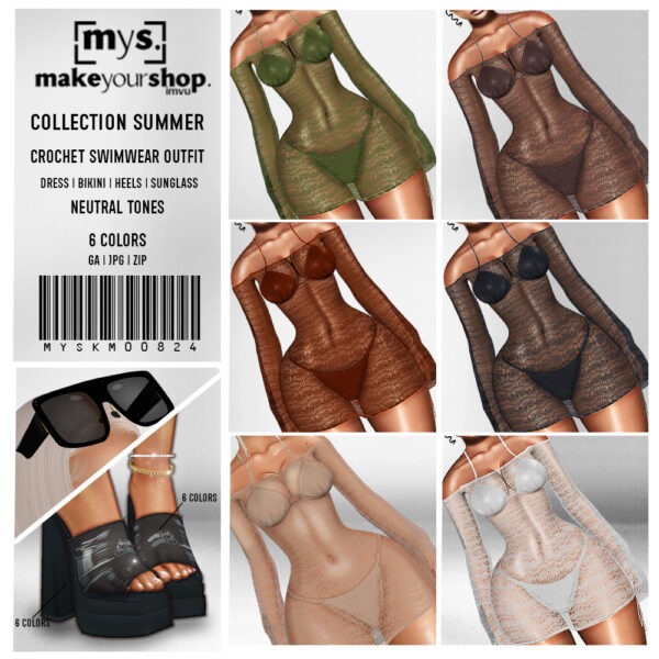 CROCHET SWIMWEAR NEUTRAL-KM-008-2024