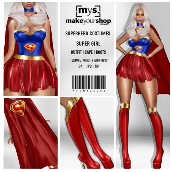 SUPER GIRL COSTUMES-MD-24056