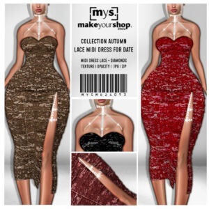 LACE MIDI DRESS FOR DATE-MD-24093