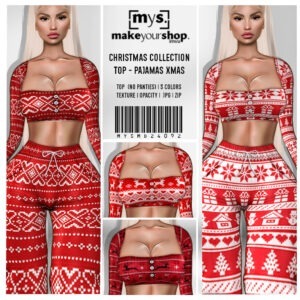 TOP-PAJAMAS XMAS-MD-24092-50% OFF