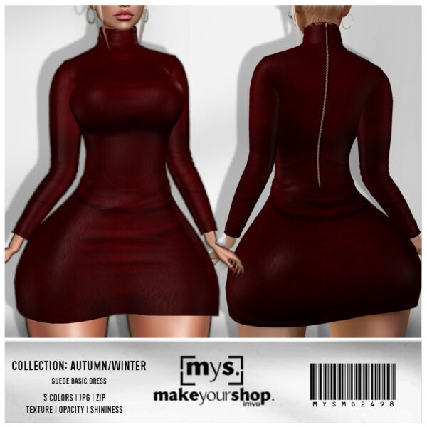 SUEDE BASIC DRESS-MD-24098 - Image 2