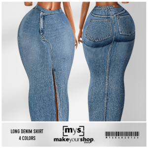 LONG DENIM SKIRT-201-2024