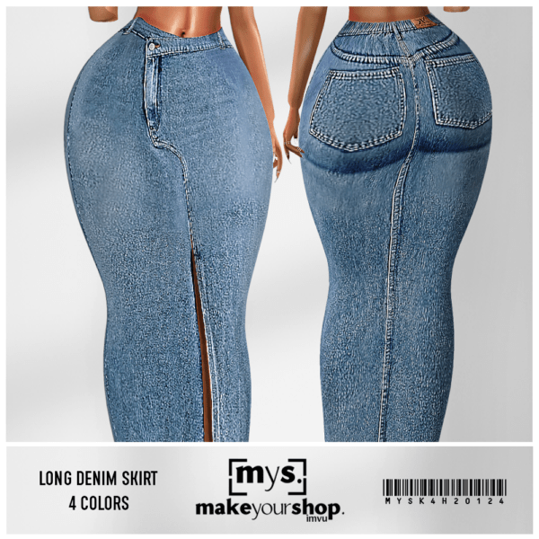 LONG DENIM SKIRT-201-2024