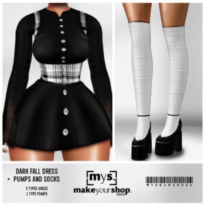 DARK FALL DRESS-K4H-203-2024