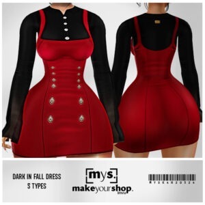 DARK IN FALL DRESS-K4H-205-2024