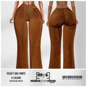 VELVET BAG PANTS-K4H-208-2024