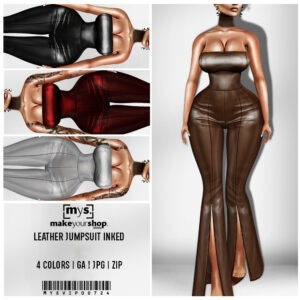 LEATHER JUMPSUIT-KM-056-24
