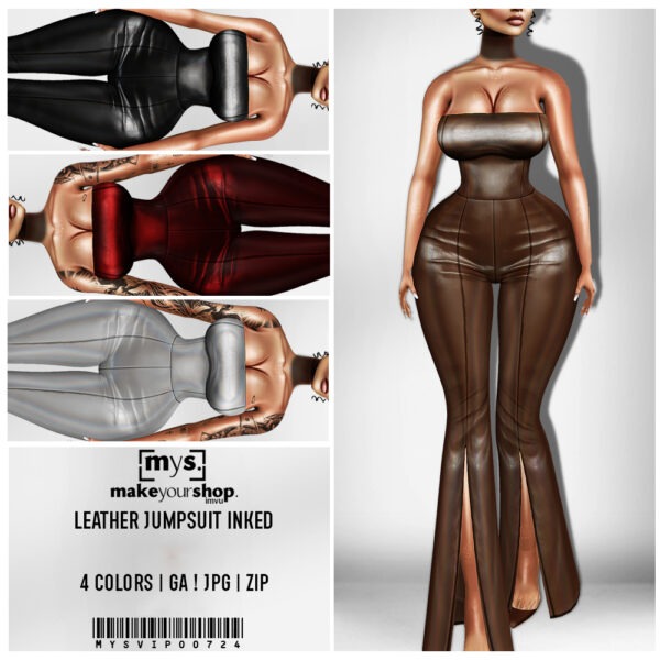 LEATHER JUMPSUIT-KM-056-24