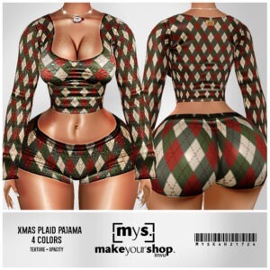 XMAS PLAID PAJAMA-K4H-217-2024