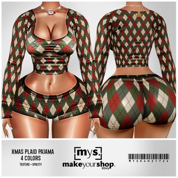 XMAS PLAID PAJAMA-K4H-217-2024
