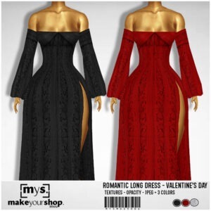 ROMANTIC LONG DRESS-MD25006