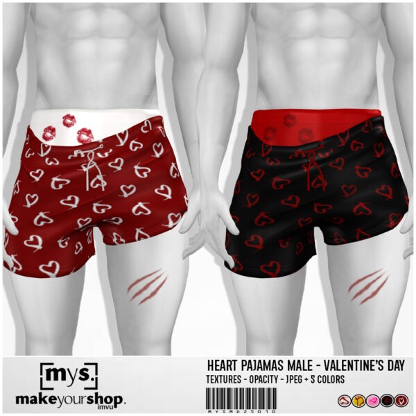 HEART PAJAMAS MALE-MD25010