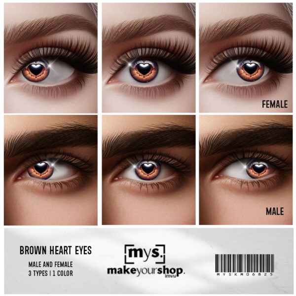 BROWN HEART EYES-KM-068-2025-F/M