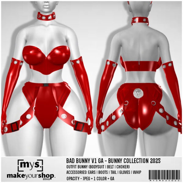 RED BAD BUNNY V2-GA-MD25026