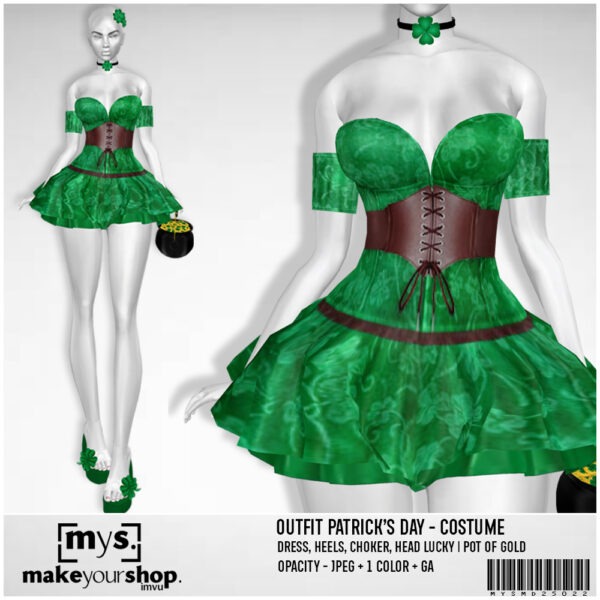 OUTIFT PATRICK'S DAY COSTUME - MD25022 - Image 2