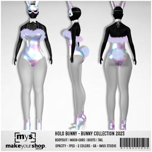 HOLO BUNNY COSTUME - MD25030 - Image 2