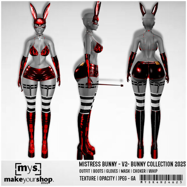 MISTRESS BUNNY COSTUME-V2-GA-K4H-24625 - Image 2