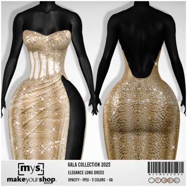 ELEGANCE LONG DRESS- MD25035