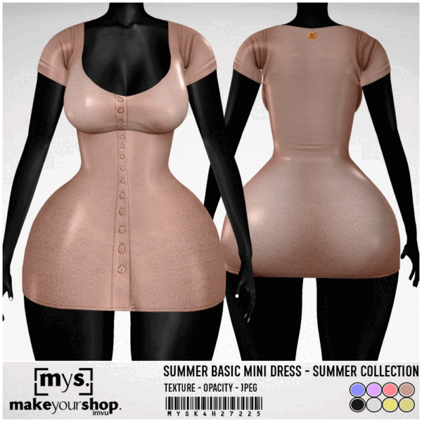 SUMMER BASIC MINI DRESS - K4H-27225