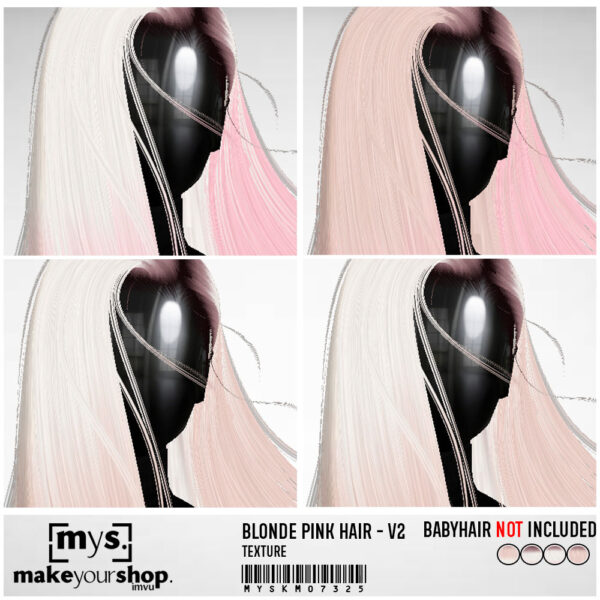 BLONDE PINK HAIR PACK V3-KM-073-25