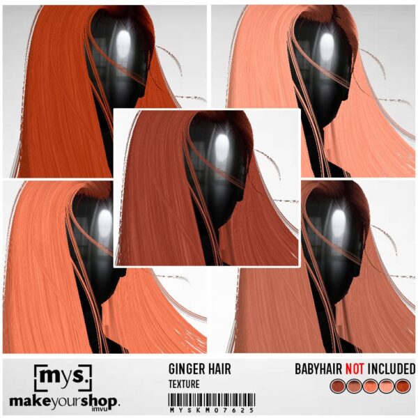 GINGER HAIR HAIR-KM-076-25