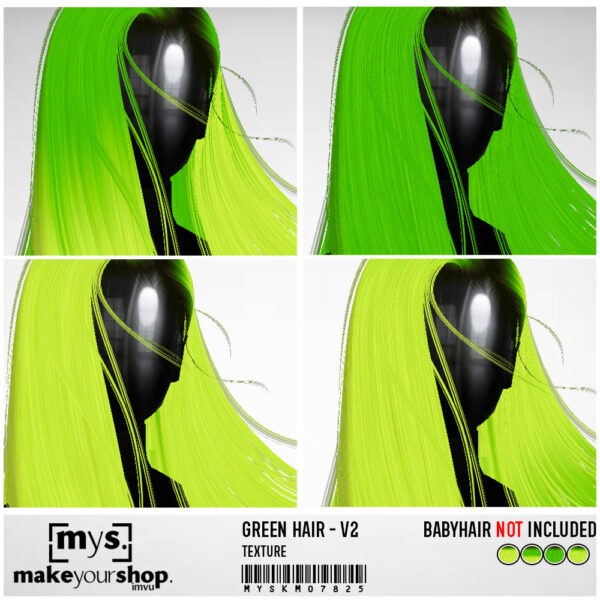 GREEN HAIR HAIR V2-KM-078-25