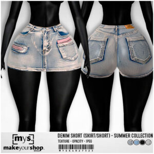 DENIM SKORT(SKIRT/SHORT)- K4H -27525