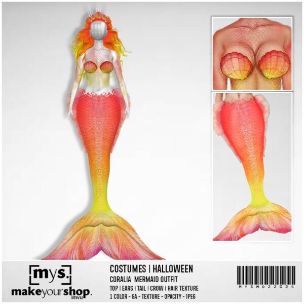 CORALIA MERMAID OUTFIT - MD22024 - Image 3