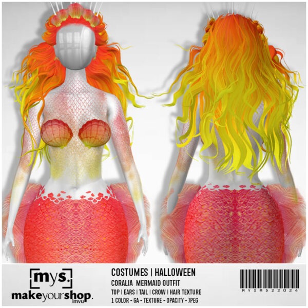 CORALIA MERMAID OUTFIT - MD22024