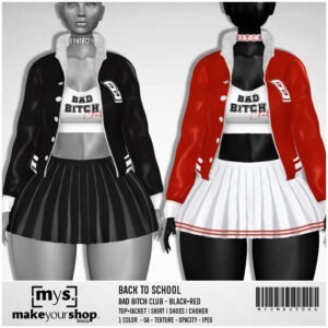 BAD BITCH CLUB - Black+Red- MD25064