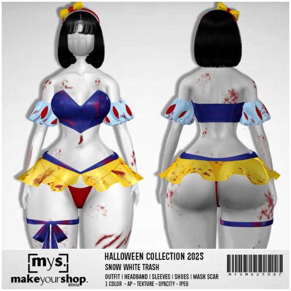 SNOW WHITE TRASH COSTUME - MD25067