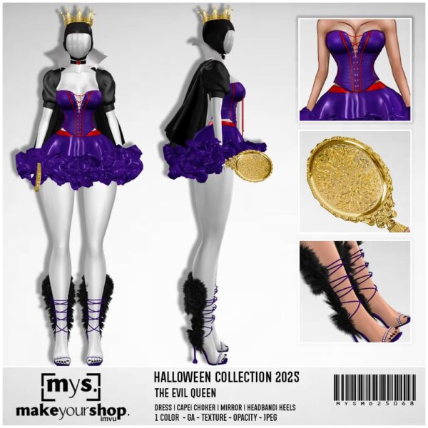 GRIMHILDE-EVIL QUEEN COSTUME - MD25068 - Image 2